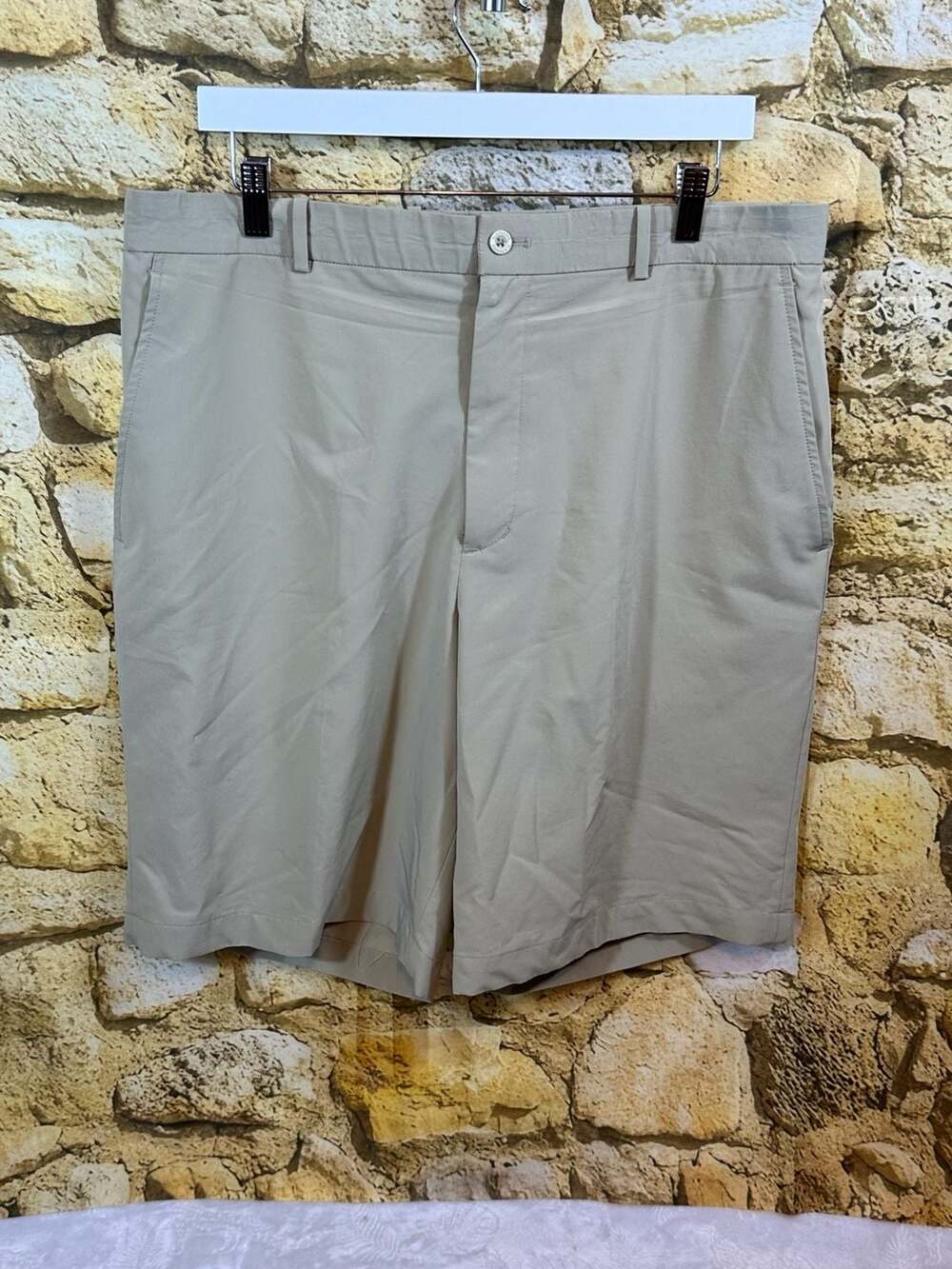 Slazenger Mens Beige Performance Golf Shorts Size W36